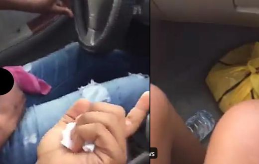 “Don’t do that!” - Female passenger screams as driver brings out erect joystick and  masturbates (video)