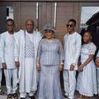 John Mahama with his family