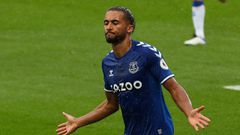 Cloud nine: Dominic Calvert-Lewin has scored nine goals in six appearances for Everton this season