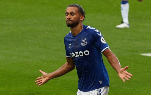 Cloud nine: Dominic Calvert-Lewin has scored nine goals in six appearances for Everton this season