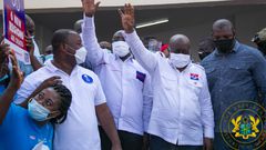 President Nana Akufo and Dr. Bawumia at the NPP manifesto launch in Cape Coast.