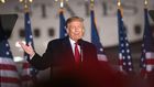 President Donald Trump speaks to supporters during a rally at Central Wisconsin Airport on September 17, 2020 in Mosinee, Wisconsin.