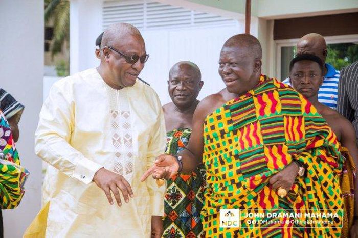 John Mahama and Otumfuo Osei Tutu II