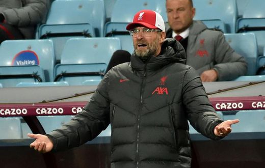 Jurgen Klopp's Liverpool were thrashed 7-2 by Aston Villa