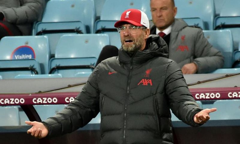 Jurgen Klopp's Liverpool were thrashed 7-2 by Aston Villa
