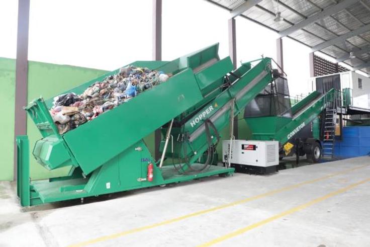 Recycling and compost plant
