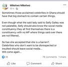 Screenshot miketwo's comment about Selly Galley