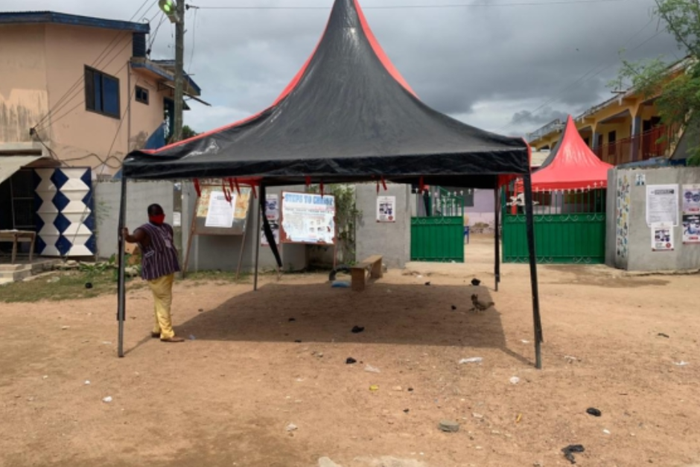 Kasoa: EC officials flee after thugs fire gun at registration center