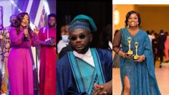 Nana Ama mcBrown, Prince David Osei and Stacy Amoateng