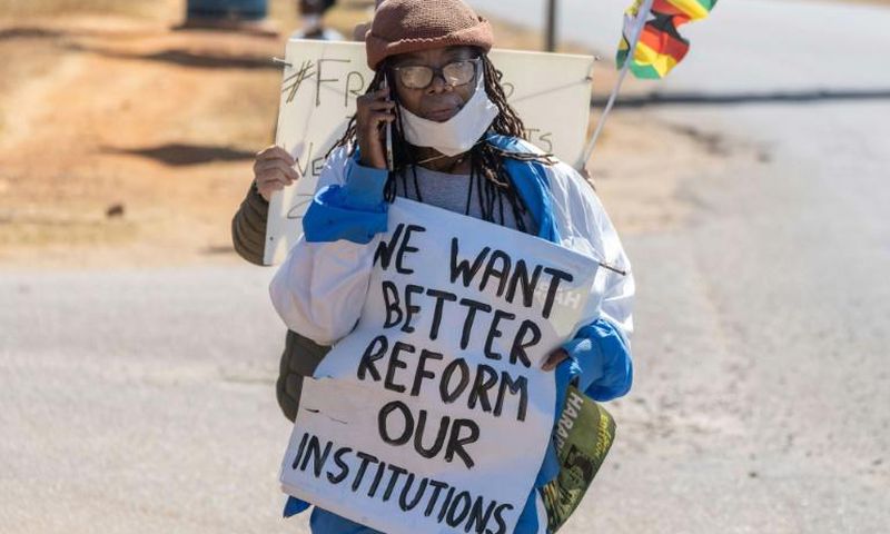 Zimbabwean novelist Tsitsi Dangarembga was arrested during an anti-corruption protest