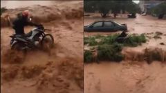 See how Accra-Kasoa road became after Saturday’s rainfall (video)