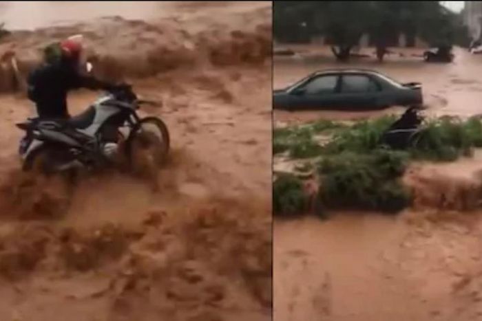 See how Accra-Kasoa road became after Saturday’s rainfall (video)