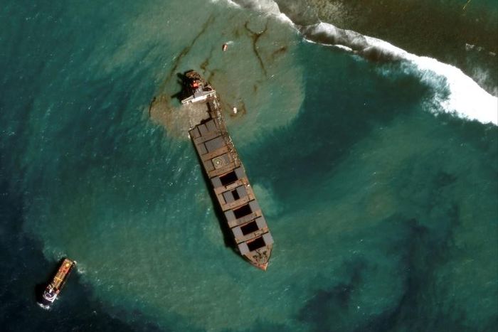 The Japanese operator of a boat that spilled oil off the coast of Mauritius has pledged $9.4 million in funds to help clean-up and recovery efforts