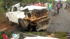 Damaged bullion van
