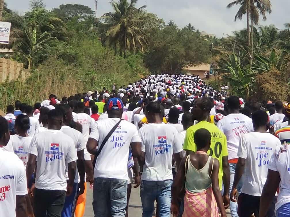 Thousands take over Essikado-Ketan streets with Joe Ghartey