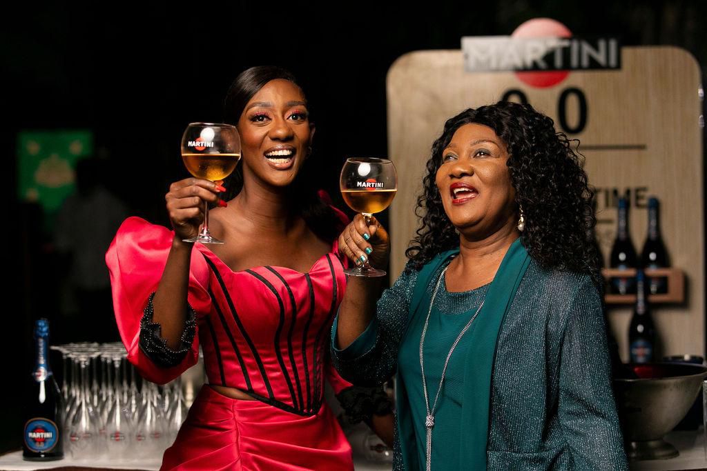 Regina Van Helvert and Mum at her 29th birthday star-studded dinner