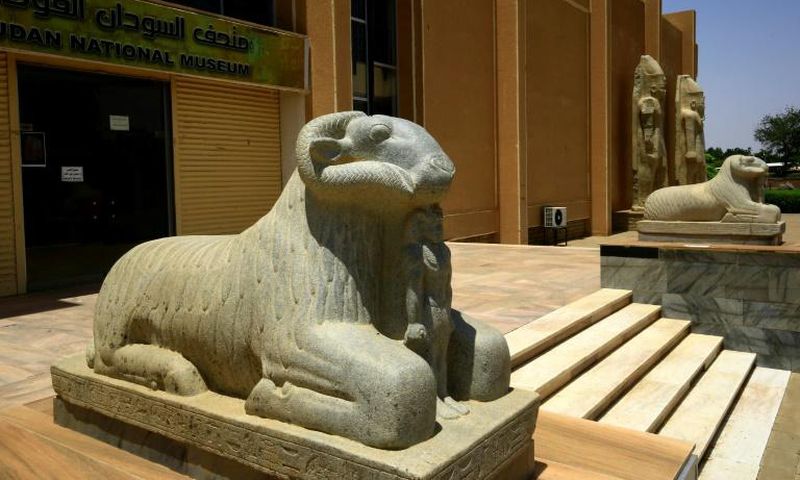 These statues guard the entrance to the Sudan National in Khartoum which is to get a face-lift after years of neglect