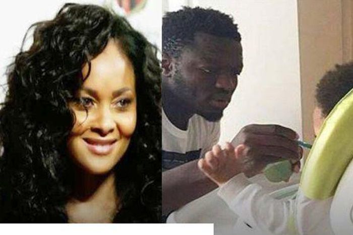 Menaye Donkor and Muntari welcome second child