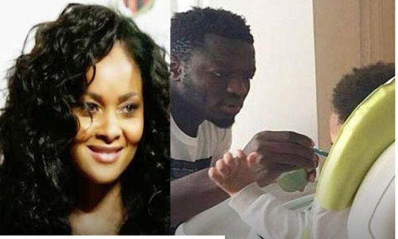 Menaye Donkor and Muntari welcome second child
