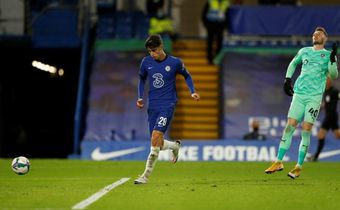 Hat-trick Havertz: Kai Havertz scored his first goals for Chelsea with three in a 6-0 League Cup win over Barnsley