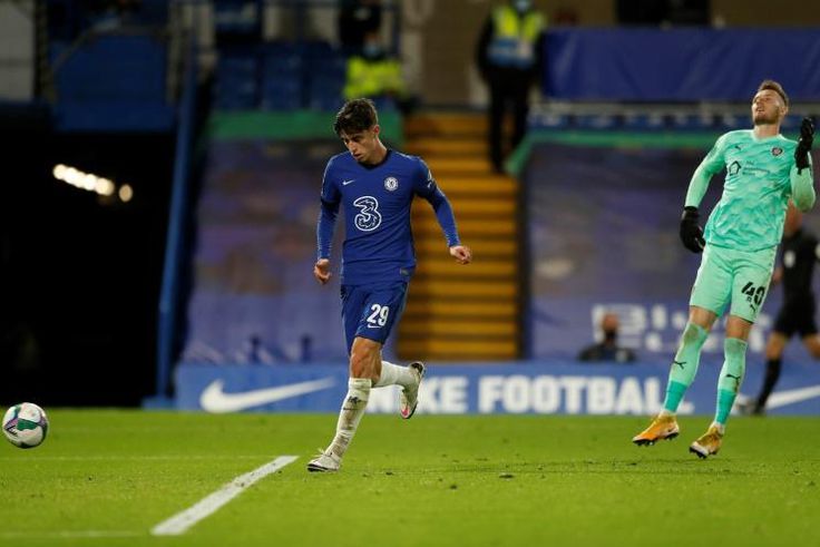 Hat-trick Havertz: Kai Havertz scored his first goals for Chelsea with three in a 6-0 League Cup win over Barnsley