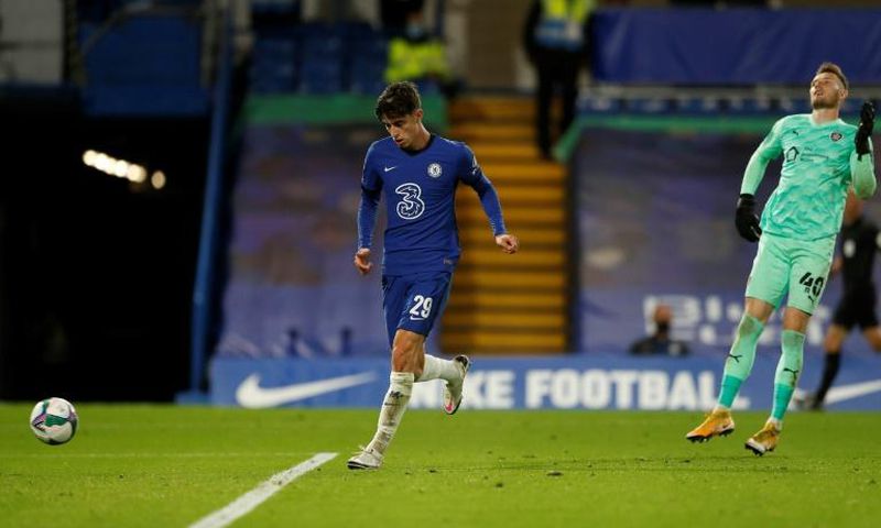 Hat-trick Havertz: Kai Havertz scored his first goals for Chelsea with three in a 6-0 League Cup win over Barnsley