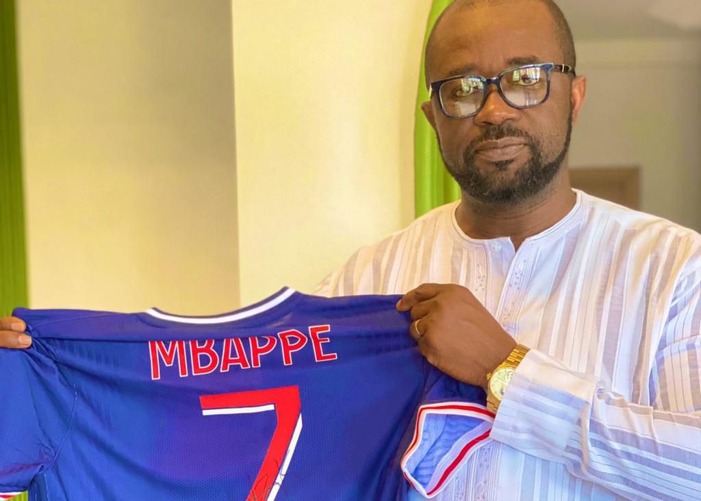 Kylian Mbappe Surprises GFA Prez Kurt Okraku With Signed Jersey Pulse Ghana