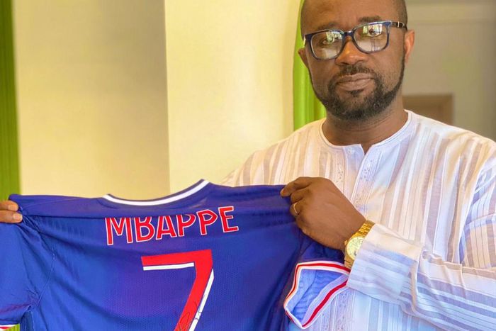 Kylian Mbappe surprises GFA Prez Kurt Okraku with signed jersey