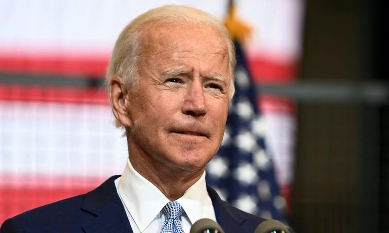 Democratic presidential nominee and former Vice President Joe Biden speaks about safety in America during a campaign appearance in Pittsburgh, Pennsylvania, on August 31, 2020.
