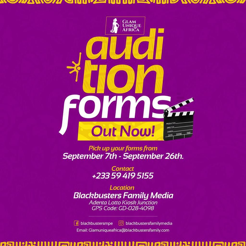 Miss Glam Unique Africa audition date