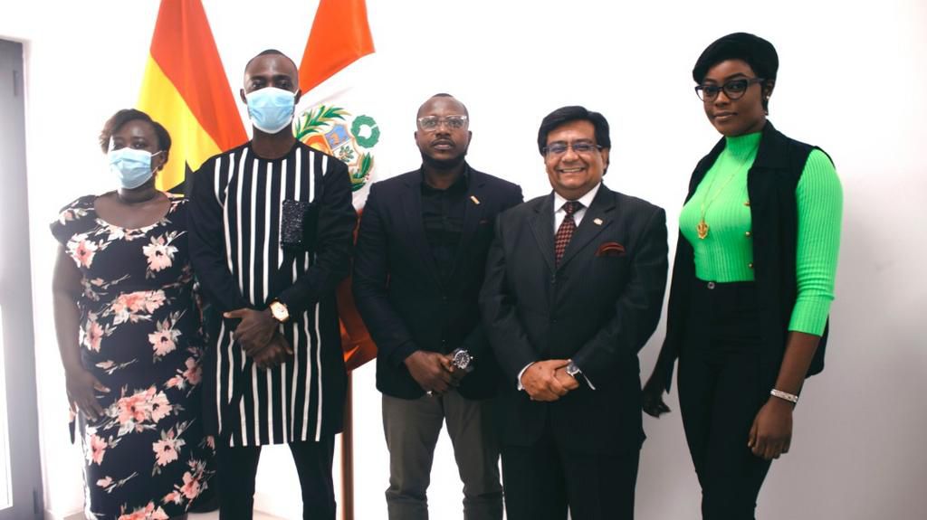 Runway Ghana team meet Head of Mission from PeruTo Ghana