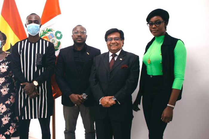 Runway Ghana team meet Head of Mission from PeruTo Ghana