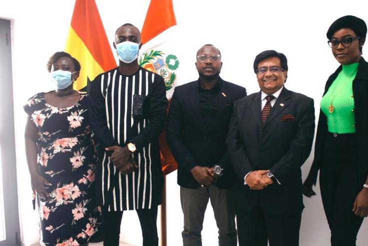 Runway Ghana team meet Head of Mission from PeruTo Ghana