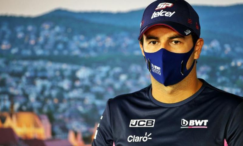 Sergio Perez pictured at the Hungarian Grand Prix earlier this month