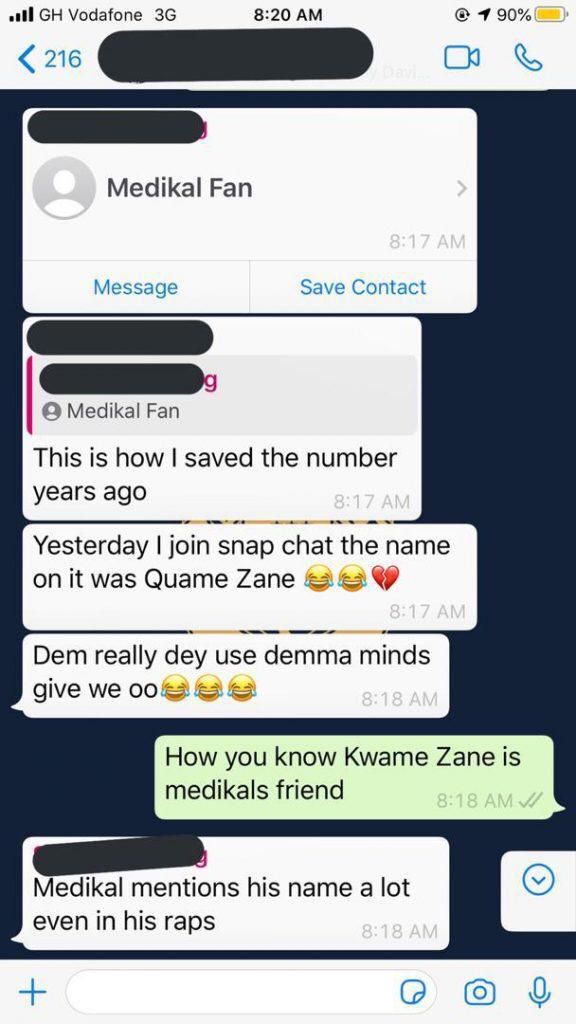 Medikal exposed for momo fraud