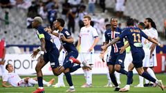 Paris Saint-Germain beat Lyon on penalties in Friday's French League Cup final. They play Atalanta in the Champions League quarter-finals on August 12