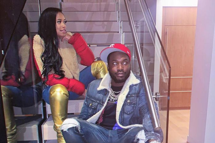 Meek Mill and Milan Harris [Instagram/IamMilanRouge]