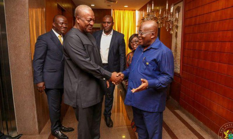 President Nana Addo Dankwa Akufo-Addo with Mahama