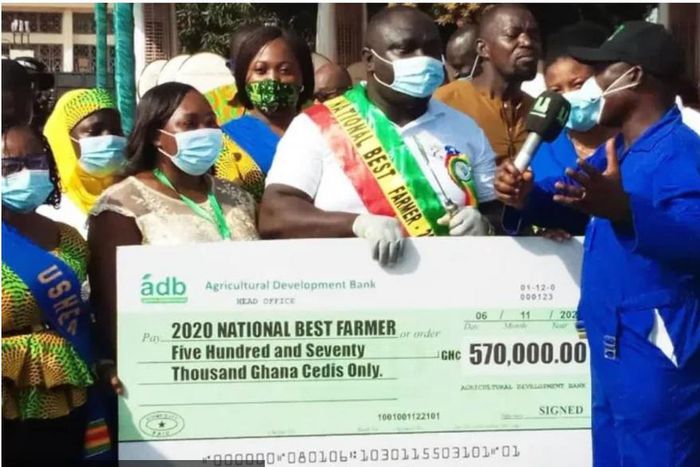 Solomon Kojo Kusi takes home huge cash as 2020 national best farmer
