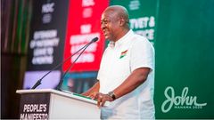 John Mahama at town hall meeting in Kumasi