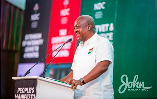John Mahama at town hall meeting in Kumasi
