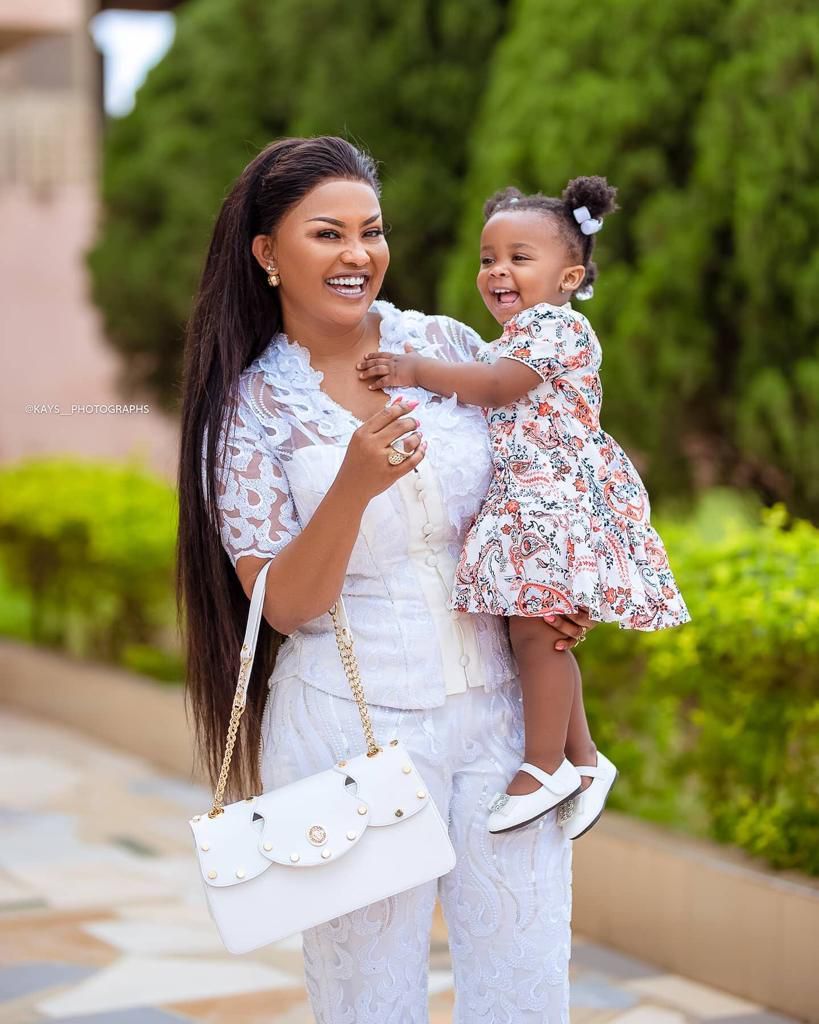 Nana Ama McBrown and daughter on 43rd birthday outreach
