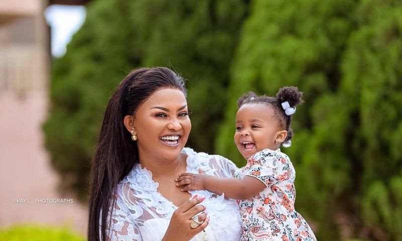 Nana Ama McBrown and daughter on 43rd birthday outreach