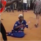 Akua Denteh (L) was lynched in northern Ghana. Soothsayer in police grips (R)