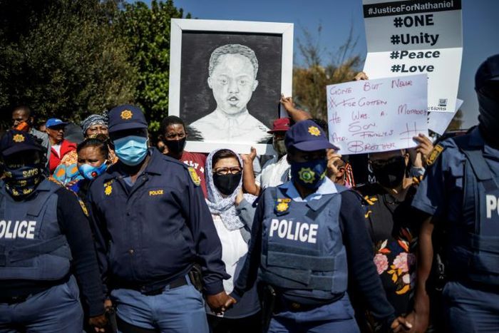 Police presence was especially high during the funeral ceremony, increasing agitation among mourners