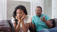 Couple arguing