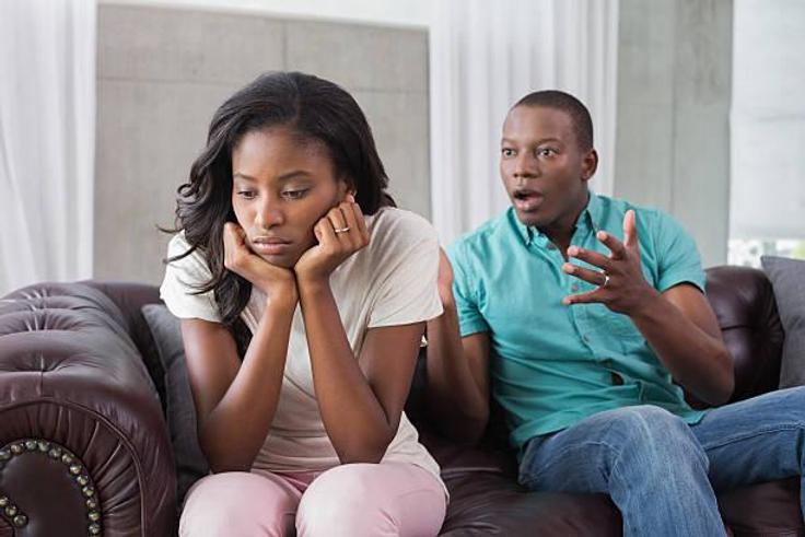 Couple arguing