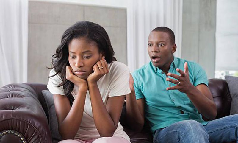 Couple arguing