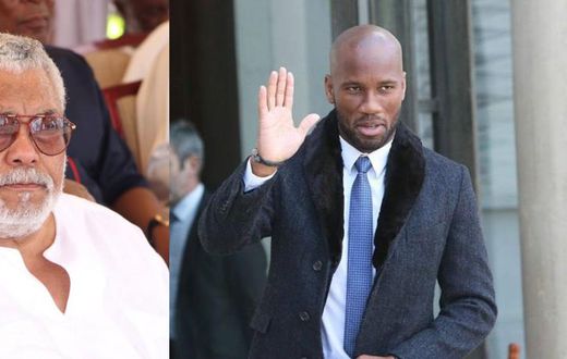 ‘He worked hard for social transformation’ – Didier Drogba’s eulogy of Rawlings