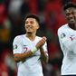 England's Jadon Sancho (left) and Tammy Abraham